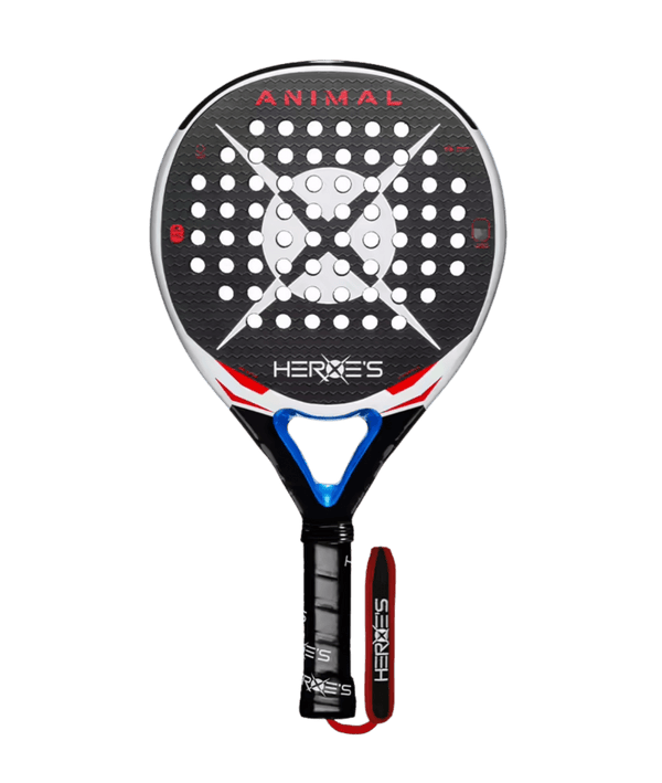 Heroe's Animal 2026 Padel Racket, Round Shape Control Racket with 18K Carbon, Air Flow Frame and 3D Spin