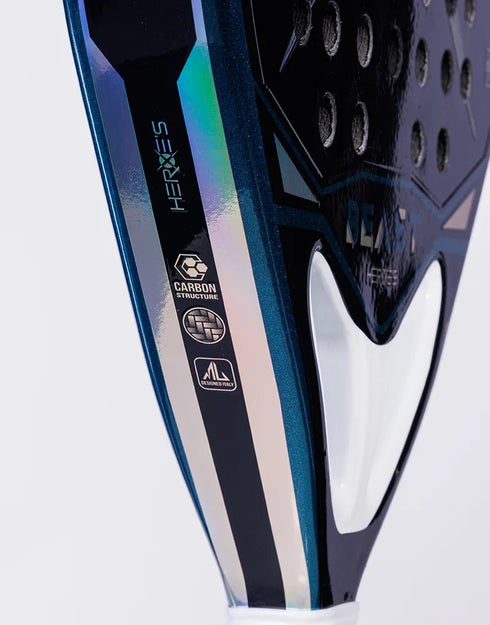 Heroe's Beast 2025 Padel Racket, Diamond Shape Attacking Racket with Silver Carbon Face and Soft EVA Core
