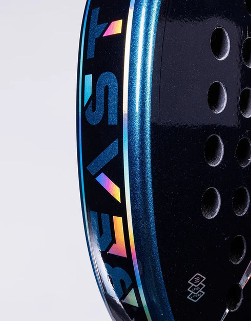 Heroe's Beast 2025 Padel Racket, Diamond Shape Attacking Racket with Silver Carbon Face and Soft EVA Core