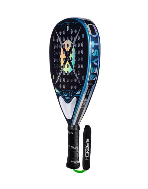 Heroe's Beast 2025 Padel Racket, Diamond Shape Attacking Racket with Silver Carbon Face and Soft EVA Core
