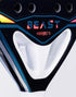 Heroe's Beast 2025 Padel Racket, Diamond Shape Attacking Racket with Silver Carbon Face and Soft EVA Core