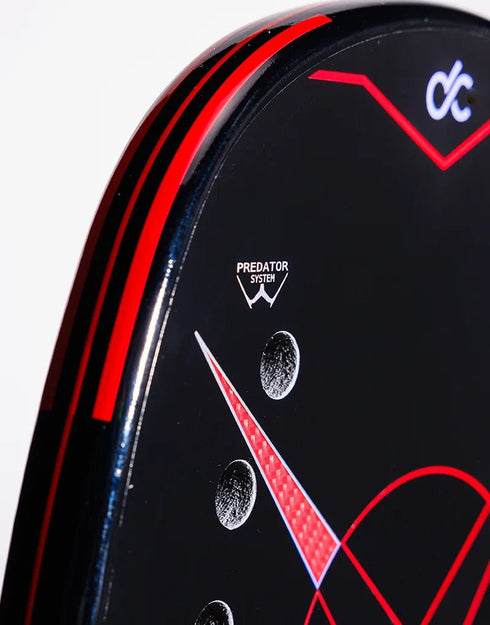 Heroe's Coach 2025 Beach Tennis Racket, Danny Cirella Model with Red Kevlar Face and 100% Carbon Frame