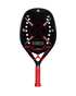 Heroe's Coach 2025 Beach Tennis Racket, Danny Cirella Model with Red Kevlar Face and 100% Carbon Frame