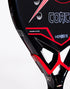 Heroe's Coach 2025 Beach Tennis Racket, Danny Cirella Model with Red Kevlar Face and 100% Carbon Frame