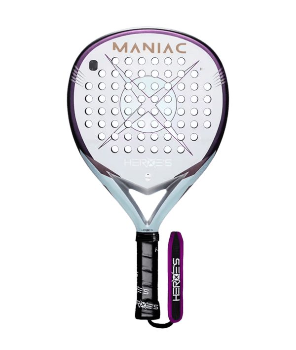 Heroe's Maniac 2026 Padel Racket, Round Shape All-Round Racket with 12K Carbon Face and 3D Spin Technology