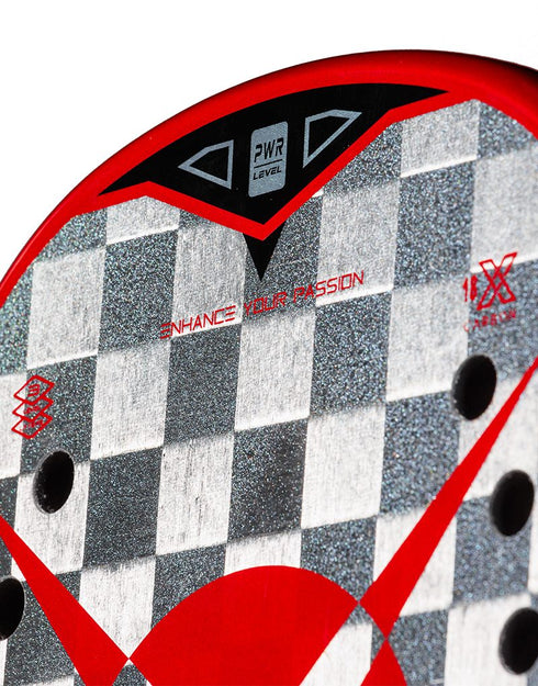 Heroe's Mjolnir Beach Tennis Racket, Precision and Control Racket with Silver Carbon Face and EVA Black Core