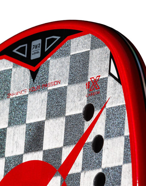 Heroe's Mjolnir Beach Tennis Racket, Precision and Control Racket with Silver Carbon Face and EVA Black Core