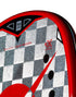 Heroe's Mjolnir Beach Tennis Racket, Precision and Control Racket with Silver Carbon Face and EVA Black Core
