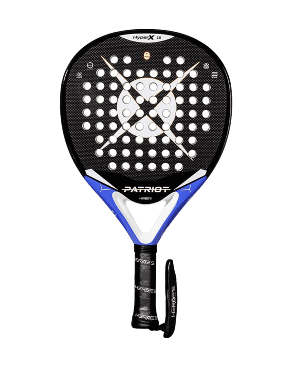 Heroe's Patriot Hyper 2024 Padel Racket, Control Racket with 3K Carbon, 3D Textured Face and Super Soft EVA Core
