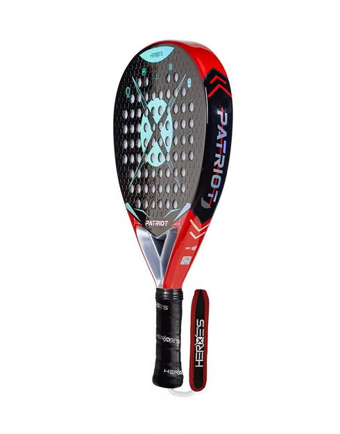 Heroe's Patriot Hyper 2025 Padel Racket, All-Round Control Racket with Y-Bridge, 3K Carbon and 3D Textured Face