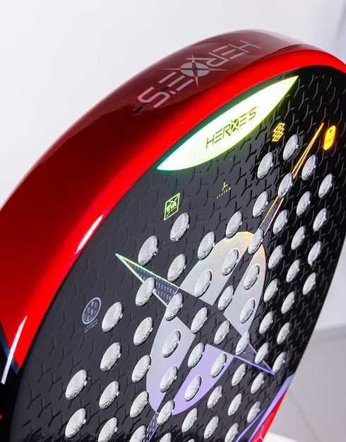 Heroe's Patriot Hyper 2025 Padel Racket, All-Round Control Racket with Y-Bridge, 3K Carbon and 3D Textured Face