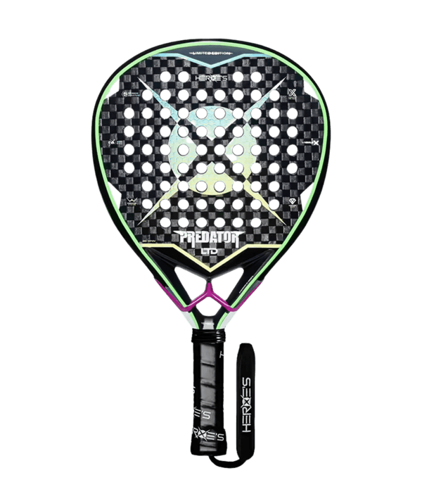 Heroe's Predator LTD 2026 Padel Racket, Limited Edition Diamond Power Racket with 12K Carbon and Vibra X Bridge