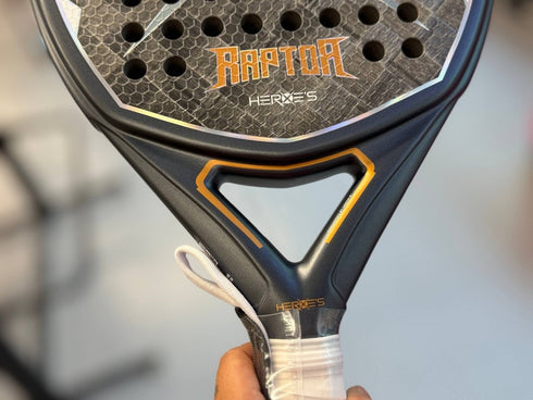 Heroe's Raptor 2026 Padel Racket, Diamond Shape Attacking Racket with 18K Silver Carbon and 3D Spin Face