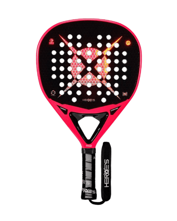Heroe's RS2 2025 Padel Racket, Intermediate Racket with 18K Silver Carbon Face and Medium Balance for Fast Shots