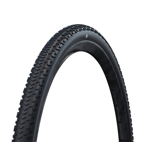 Schwalbe G-ONE RX gravel tyre 700x45C, black, side view