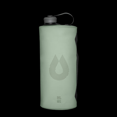 HydraPak Seeker 3L Water Storage Bag, a durable and portable, collapsible water reservoir for camping and backpacking.