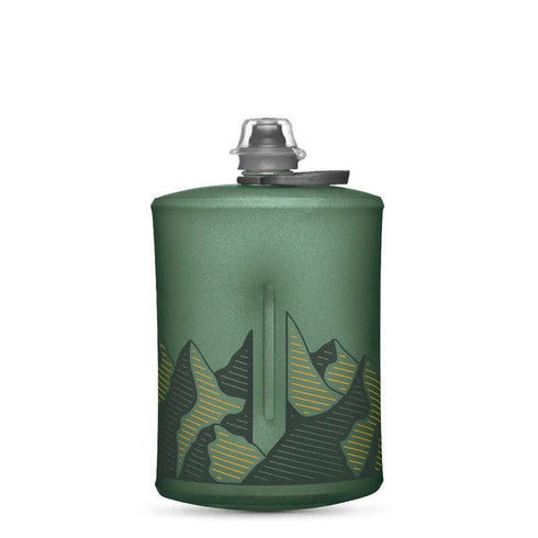 HydraPak Stow Collapsible Water Bottle – 1L – Ultralight, Leak - Proof, BPA - Free, Filter Compatible Travel & Hiking Flask