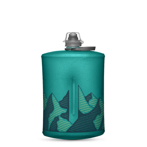 HydraPak Stow Collapsible Water Bottle – 1L – Ultralight, Leak - Proof, BPA - Free, Filter Compatible Travel & Hiking Flask