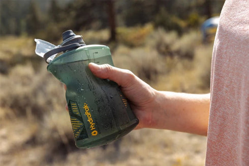 HydraPak Stow Collapsible Water Bottle – 1L – Ultralight, Leak - Proof, BPA - Free, Filter Compatible Travel & Hiking Flask