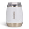 Igloo 10 oz Stainless Steel Wine Tumbler White, Vacuum Insulated Stemless Wine Glass with Flip N Sip Lid