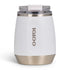 Igloo 10 oz Stainless Steel Wine Tumbler White, Vacuum Insulated Stemless Wine Glass with Flip N Sip Lid