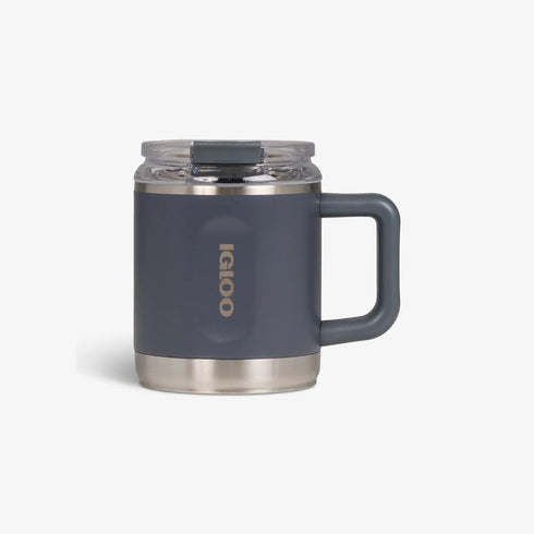 Igloo 15 oz Coffee Mug, Double Wall Vacuum Insulated Stainless Steel Mug with Lid for Hot and Cold Drinks