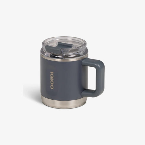 Igloo 15 oz Coffee Mug, Double Wall Vacuum Insulated Stainless Steel Mug with Lid for Hot and Cold Drinks