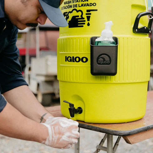 Igloo 5 Gallon Seat Top Wash Station Green