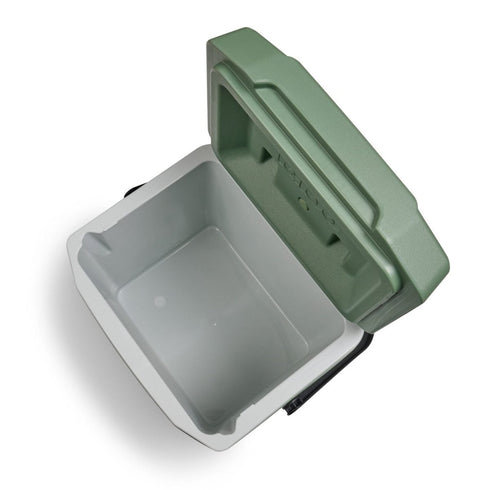 Igloo ECOCOOL Latitude 16 Qt Roller Cooler, Wheeled Cooler Box Made with Recycled Plastic and Telescoping Handle