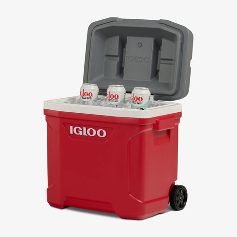 Igloo - Latitude 30 Roller Cooler Industrial Red Meteorite Disc