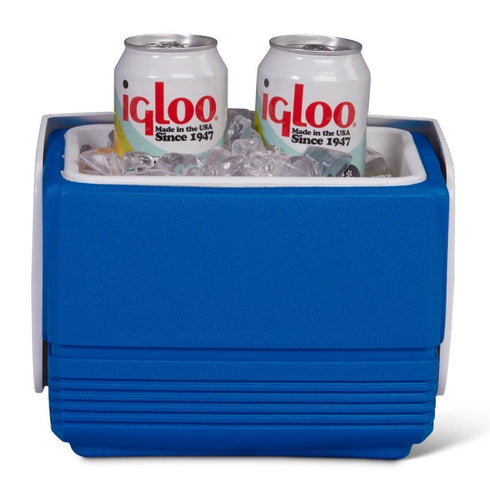 Igloo Playmate Mini 4 Qt Cooler, Personal 6 Can Lunch Cooler with Push-Button Lid and Tent-Top Design