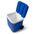Igloo Profile II 60 Qt Roller Cooler Majestic Blue, Wheeled Cooler Box with Telescoping Handle and Cup Holders