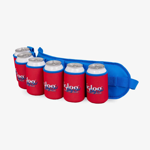Igloo Retro Beerdolier Blue/Red Star