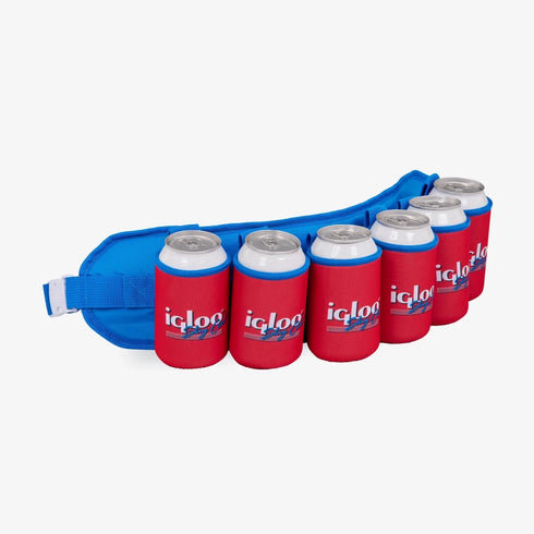 Igloo Retro Beerdolier Blue/Red Star
