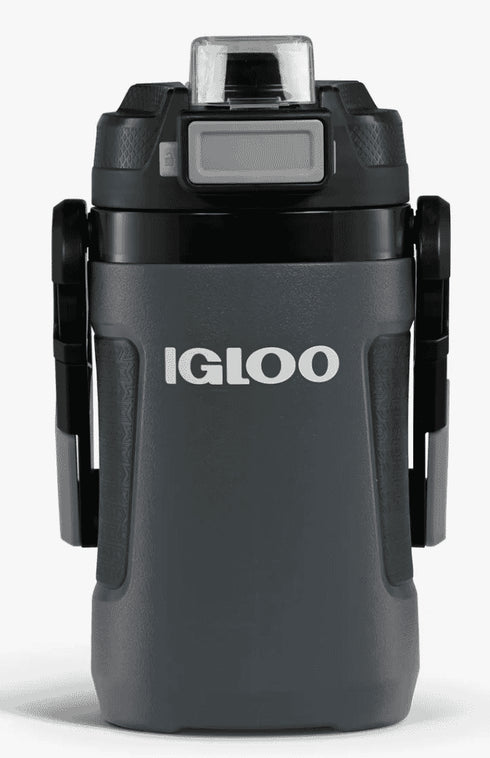 Igloo Rival 1 Qt Sports Jug Tactical Gray, Insulated 0.95 L Water Jug with Chug Spout and CONNEXT Clip