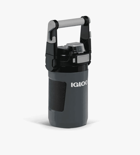 Igloo Rival 1 Qt Sports Jug Tactical Gray, Insulated 0.95 L Water Jug with Chug Spout and CONNEXT Clip