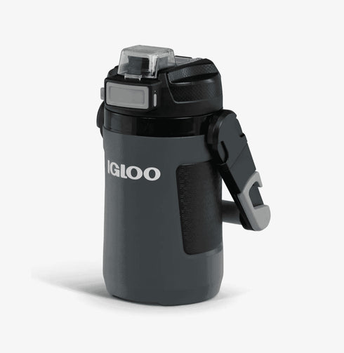 Igloo Rival 1 Qt Sports Jug Tactical Gray, Insulated 0.95 L Water Jug with Chug Spout and CONNEXT Clip