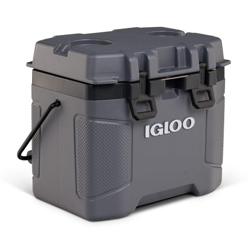 Igloo Trailmate 25 Qt Cooler Carbonite, Heavy-Duty Hard Cooler Box with 1.5 Inch Insulation and Sure-Lock Latches
