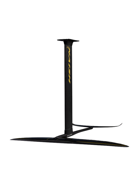 Naish Jet HA (High Aspect) foil wing, a long, thin front wing designed for maximum speed and glide with minimal drag.
