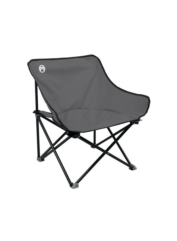Coleman Kickback Chair, a lightweight, low-profile reclining chair perfect for relaxing at the campsite or beach.