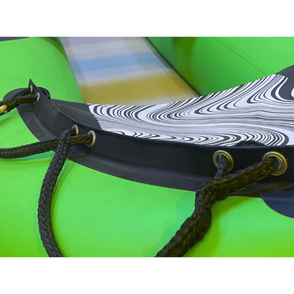 Inflatable Kayak 10 ft, 1-Person Kayak with Air Deck Floor, Aluminium Seat, Oars, Pump and Carry Bag