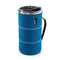 GSI Outdoors 50 fl oz JavaPress+ French press with blue sleeve, front view