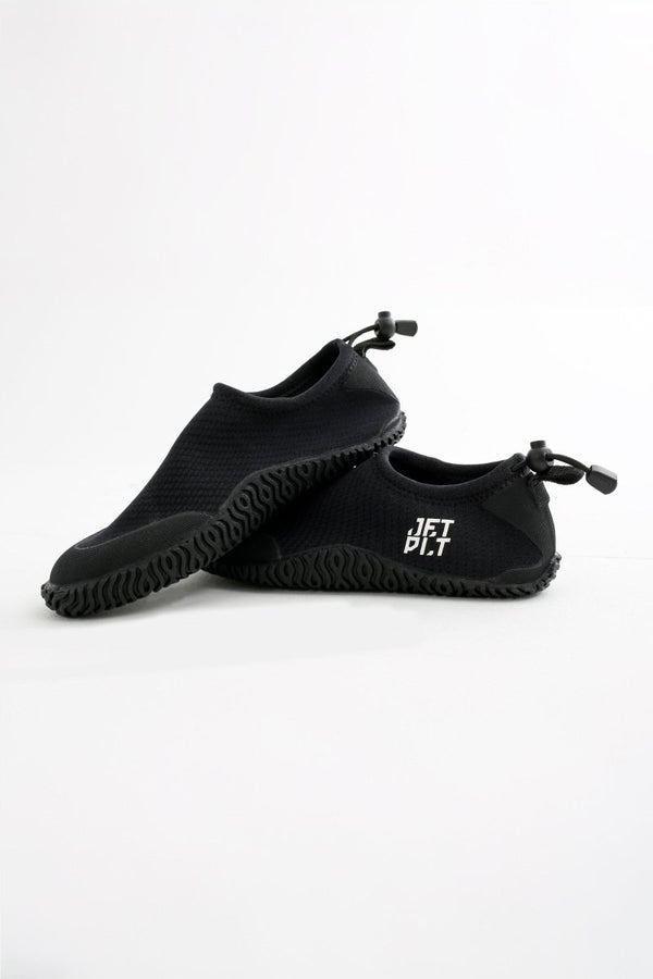 Jetpilot Hydro Shoe Black, Flex-Lite Neoprene Water Shoe with Mesh Drainage and Grip Sole for Jet Ski