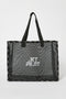Jetpilot Venture Mesh Tote Black, 38L Polyester Mesh Beach and Boat Bag with Webbing Handles