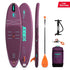 Jobe Aero Lina SUP Lite Board 10.0 Package Purple, Beginner Inflatable Paddle Board with Pump and Paddle