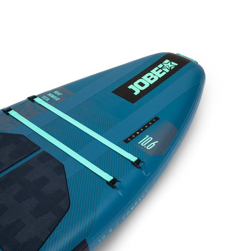 Jobe Aero Rasa Compact SUP Board 10.6 Package, Folding Inflatable Paddle Board with 5-Piece Paddle