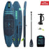 Jobe Aero Rasa Compact SUP Board 10.6 Package, Folding Inflatable Paddle Board with 5-Piece Paddle