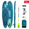 Jobe Aero Yarra SUP Board 10.6 Package Steel Blue, All-Round Inflatable Paddle Board for Riders to 140 kg