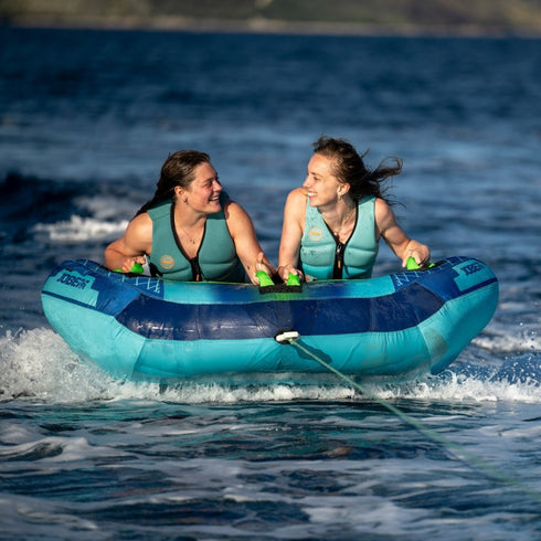 Jobe Airstream Towable 2P, 2 - Person Inflatable Tube for Duo Watersport Fun & Speed
