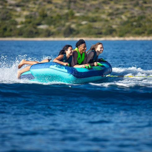 Jobe Airstream Towable 3P, 3 - Person Inflatable Tube for Fast Group Watersport Rides